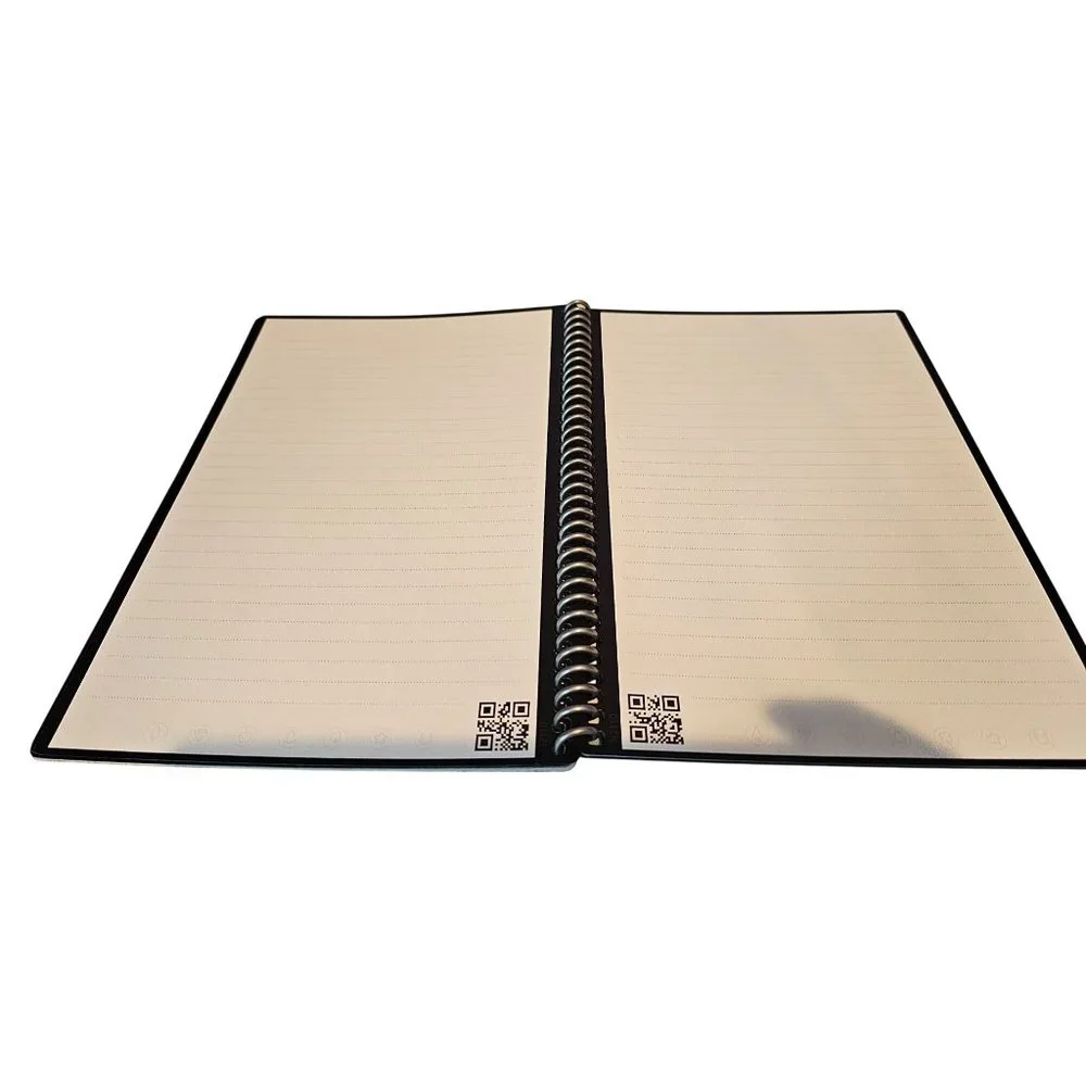 Rocketbook Core Reusable Smart Notebook Black Spiral Bound Eco Friendly NO PEN